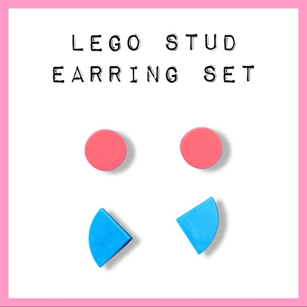 LEGO Stud Earrings Set